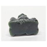Vintage Carved Jade Happy Buddha Figure