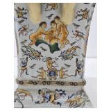 Nice Signed Vintage Handpainted Oriental Vase