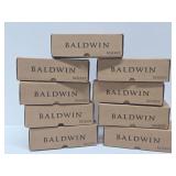 Lot of 9 Great Quality Brass BALDWIN Complete Door Hardware Sets