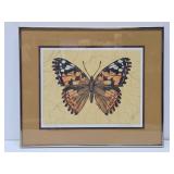 Very Nice Original Batik Butterfly Painting by MN Artist Carolyn Ter Eick