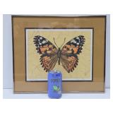 Very Nice Original Batik Butterfly Painting by MN Artist Carolyn Ter Eick