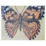 Very Nice Original Batik Butterfly Painting by MN Artist Carolyn Ter Eick