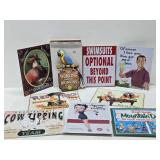 Large Lot of New & Like-New Contemporary Metal Bar Signs