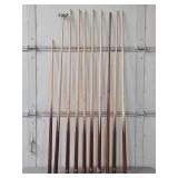 Nice Set of Wooden Pool Cues