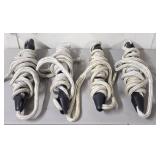 Group of Large Heavy Duty Tow Nautical Ropes