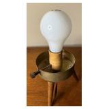 MCM Orange Plastic Shade BEEHIVE Table Lamp