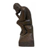 Vintage Chalkware "Thinker" Figure
