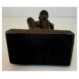 Vintage Chalkware "Thinker" Figure