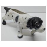 Large 16" Mid Century Ceramic Pointer Dog Planter