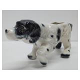 Large 16" Mid Century Ceramic Pointer Dog Planter
