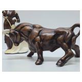 Very Cool Larger Size Mid Century Ceramic Bull & Matador Figurines