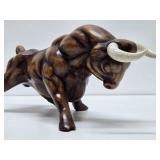 Very Cool Larger Size Mid Century Ceramic Bull & Matador Figurines