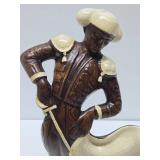 Very Cool Larger Size Mid Century Ceramic Bull & Matador Figurines