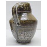 2 Very Nice Signed Studio Art Pottery Pitchers