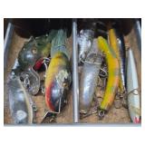 Old Vintage Tackle Box FULL of Vintage Fishing Lure & Supplies