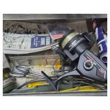 Old Vintage Tackle Box FULL of Vintage Fishing Lure & Supplies
