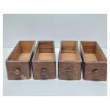 Set of 4 Antique Sewing Cabinet Drawers