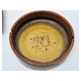 Great Looking Group of 3 Larger Size Art Pottery & Glass Mid Century Ashtrays