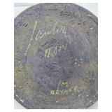 Great Looking Group of 3 Larger Size Art Pottery & Glass Mid Century Ashtrays