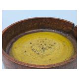 Great Looking Group of 3 Larger Size Art Pottery & Glass Mid Century Ashtrays