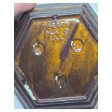 Great Looking Group of 3 Larger Size Art Pottery & Glass Mid Century Ashtrays