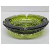 Great Looking Group of 3 Larger Size Art Pottery & Glass Mid Century Ashtrays