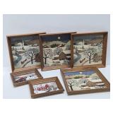 Great Looking Mid Century KayDee Pure Linen Artworks