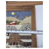 Great Looking Mid Century KayDee Pure Linen Artworks