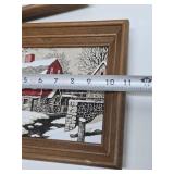 Great Looking Mid Century KayDee Pure Linen Artworks