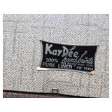 Great Looking Mid Century KayDee Pure Linen Artworks