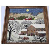 Great Looking Mid Century KayDee Pure Linen Artworks