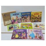 Very Nice Condition Set of Vintage DISNEY Vinyl Records w/Original Box