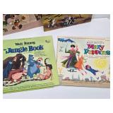 Very Nice Condition Set of Vintage DISNEY Vinyl Records w/Original Box