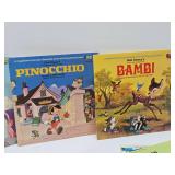 Very Nice Condition Set of Vintage DISNEY Vinyl Records w/Original Box