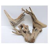 3 Large Natural Driftwood Pieces - See Pictures for Size Comparison