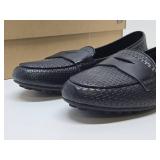 Brand New Unworn Pair of BORN Black Leather Slip-On Shoes - Ladies