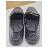 Brand New Unworn Pair of BORN Black Leather Slip-On Shoes - Ladies