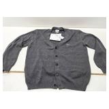 Brand New LACOSTE Grey Button Up Sweater - Size L
