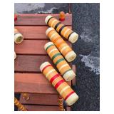 Very Nice 8-Player CROQUET Set w/Rolling Storage Cart