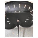 Matching Pair of Excellent Condition Iron Tractor Seat Stools