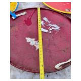 Lot of 5 Vintage Round Metal Disc/Saucer Snow Sleds