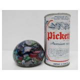 Beautiful BILL BURCHFIELD Cape Cod Glass Paperweight