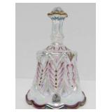 Large Handpainted & Hand Signed FENTON Glass Bell