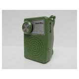 Vintage Nobility solid State Portable Green Radio w/Box