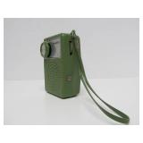 Vintage Nobility solid State Portable Green Radio w/Box
