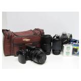 Estate Lot of Nice Condition Film Cameras & Accessories