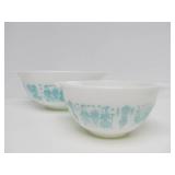 2 Vintage PYREX Butterprint Cinderella Bowls