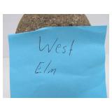 Excellent WEST ELM Stone & Metal Wire Sculpture