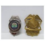 Collection of Vintage Heavy Metal Assorted Obsolete Security & other Badges