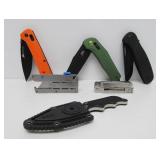 Nice Group of Utility etc Knives - SOG, Leatherman etc